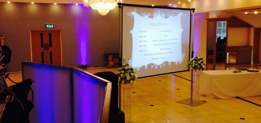 Wedding Celebration with Large Screen Projection - Projector and Sound System Rental in Jaipur